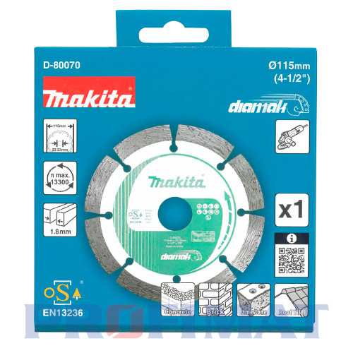 Kotúč rezný Diamak 115x22,23mm D-80070