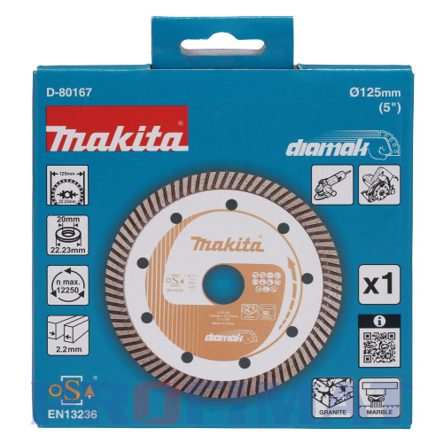 Kotúč rezný Diamak 125x22,23mm