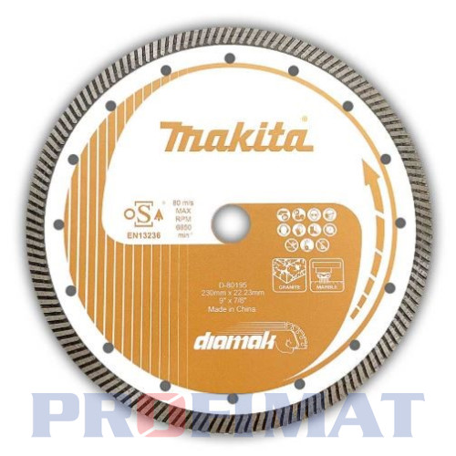 Diamantový kotúč makita Diamak 230x22,23 Diamantový kotúč makita Diamak 230x22,23