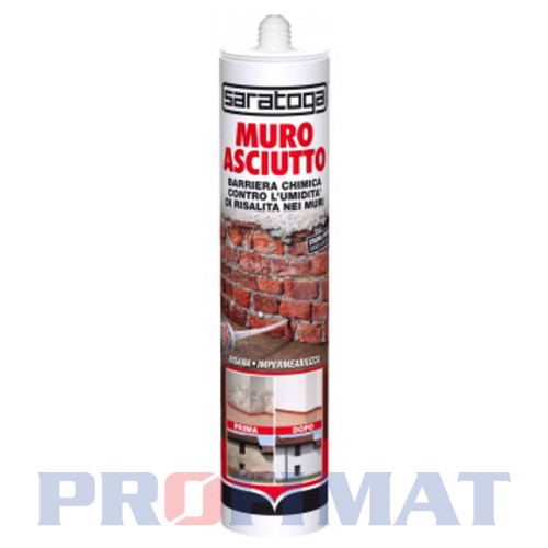 Muro asciuto 300 ml chemická bariéra na vlhkú stenu Muro asciuto 300 ml chemická bariéra na vlhkú stenu