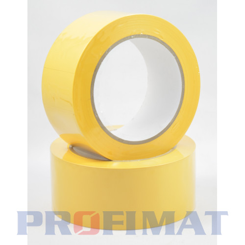 PVC páska ryhovaná - 50mm/33m žltá