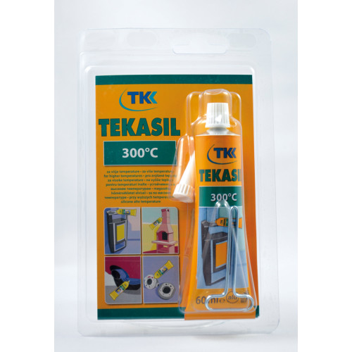 Tekasil 300 °C Acetát motorový silikón  červený    60 ml