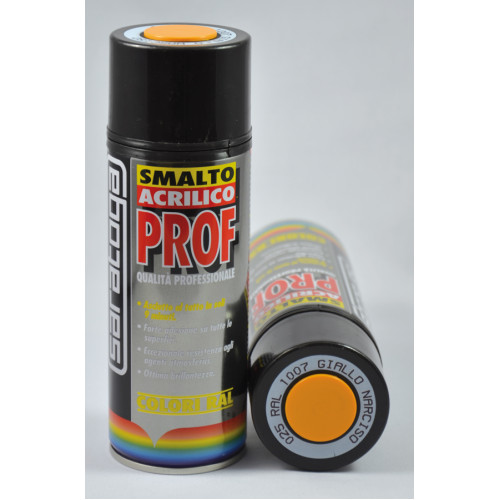 PROF akrylová farba  rýchloschnúca - žltá narcis  RAL1007  400 ml