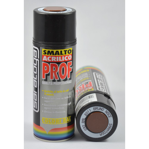 PROF akrylová farba  rýchloschnúca - hnedá orech  RAL8011  400 ml