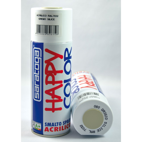 Happy Color  –akrylová farba -šedá silica RAL 7032 400 ml