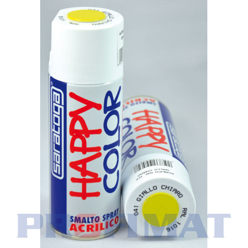 Happy Color - akrylová farba -svetložltá RAL 1016  400 ml