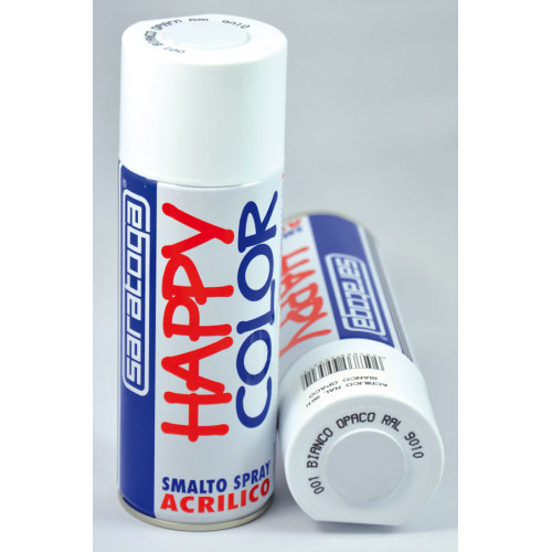 Happy Color - akrylová farba - biela matná RAL 9010 400 ml