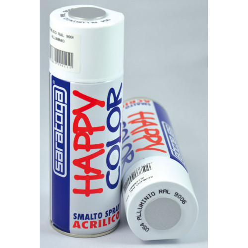 Happy Color - akrylová farba -strieborná RAL 9006 400 ml