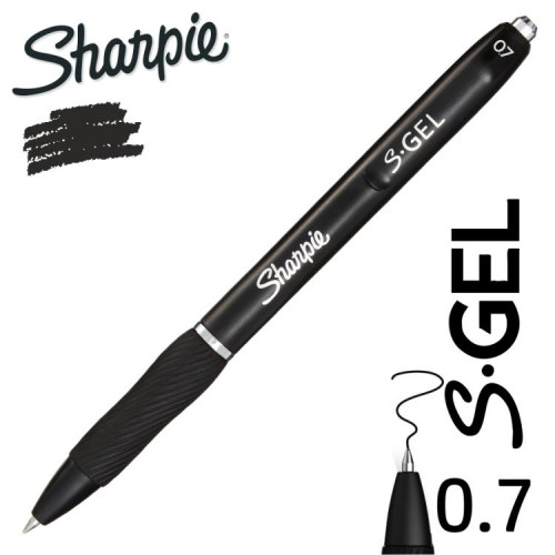 Sharpie gélové pero  S-GEL 0,7 mm farba  čierna