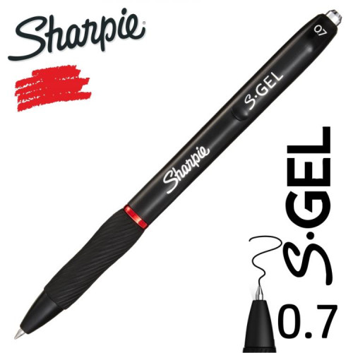 Sharpie gélové pero  S-GEL 0,7 mm farba  červená