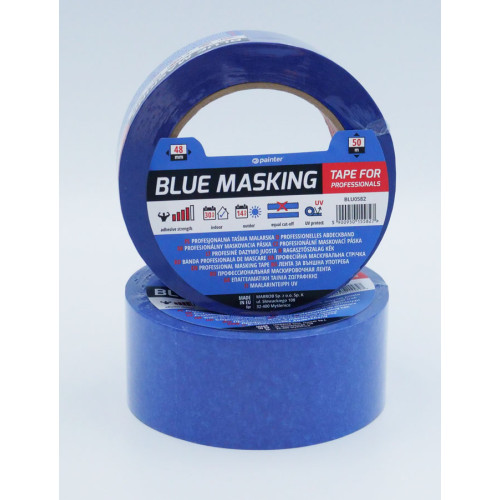 Maliarska páska krepová modrá UV PAINTER - 48mmx50m